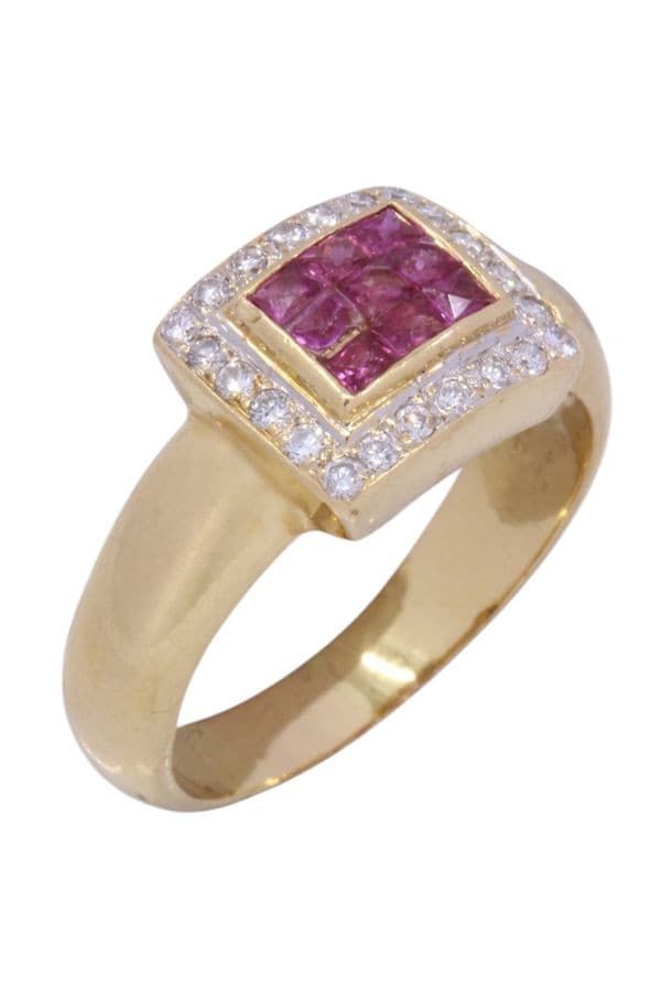 BAGUE MODERNE RUBIS — vue 4