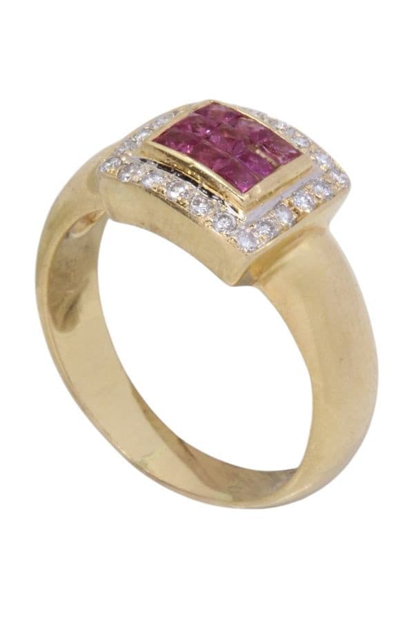 BAGUE MODERNE RUBIS — vue 5