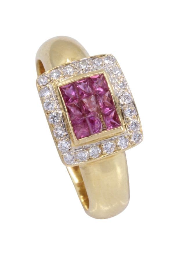 BAGUE MODERNE RUBIS — vue 6