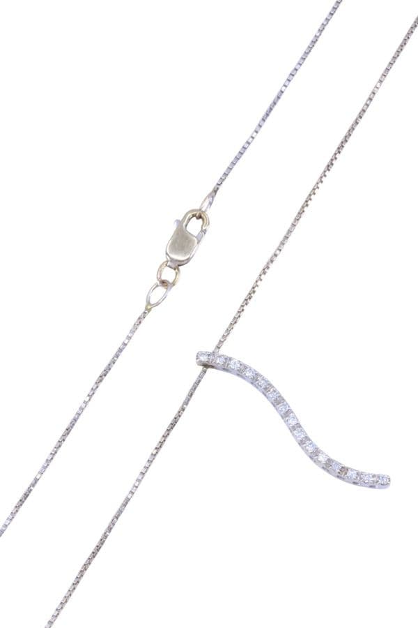 COLLIER MODERNE DIAMANTS — vue 3