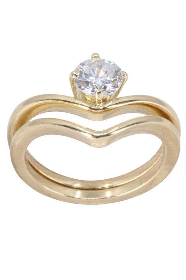 ALLIANCE + SOLITAIRE DIAMANT 0.60 CARAT — vue 1