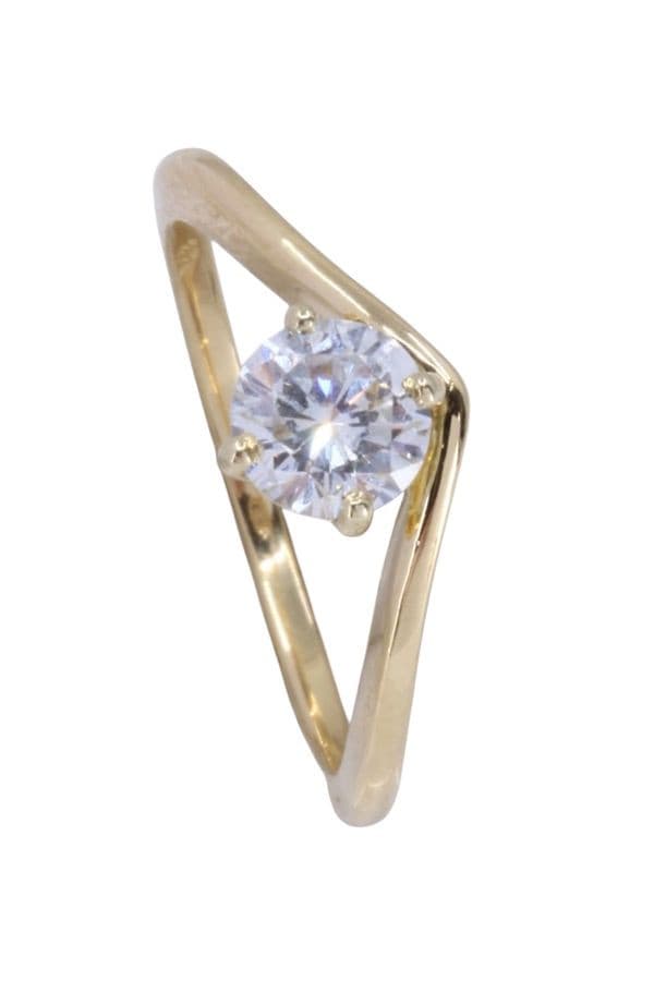 ALLIANCE + SOLITAIRE DIAMANT 0.60 CARAT — vue 6
