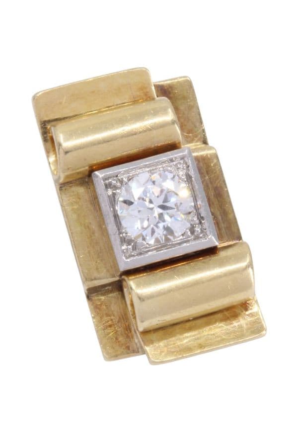 BAGUE TANK DIAMANT — vue 4