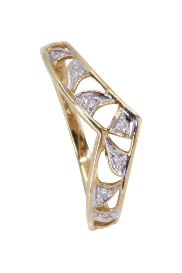 BAGUE DIAMANTS AJOURÉE — vue 4