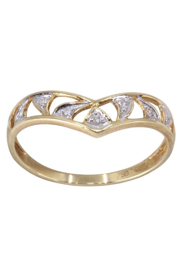 BAGUE DIAMANTS AJOURÉE — vue 1