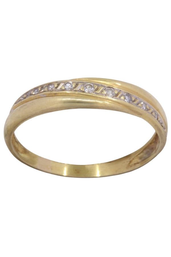 BAGUE ENTRELACÉE DIAMANTS — vue 1