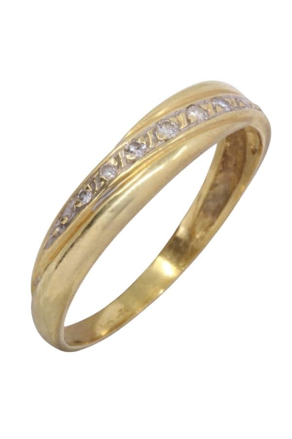 BAGUE ENTRELACÉE DIAMANTS — vue 3