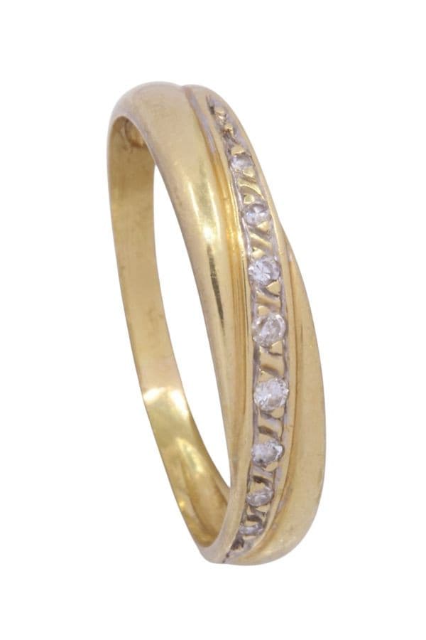 BAGUE ENTRELACÉE DIAMANTS — vue 4