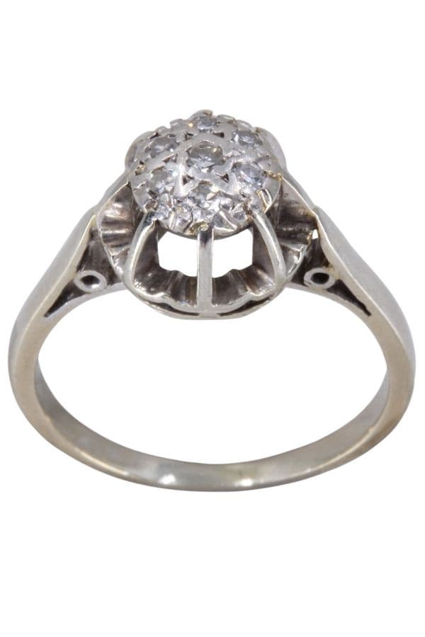 BAGUE STYLE SOLITAIRE DIAMANTS — vue 1