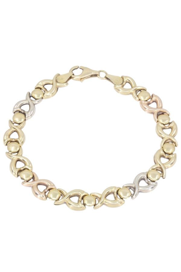 BRACELET MAILLE FANTAISIE 3 ORS — vue 3