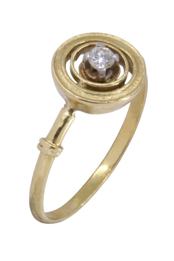 SOLITAIRE DIAMANT 0.07 CARAT — vue 4