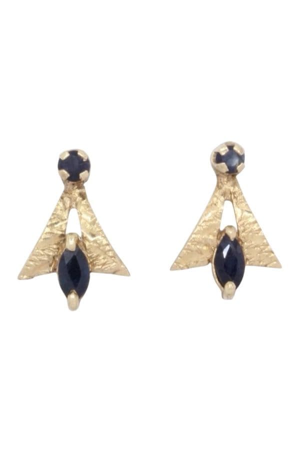 BOUCLES D'OREILLES SAPHIRS — vue 1
