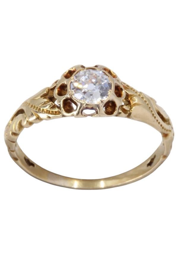 SOLITAIRE  DIAMANT 0.20 CARAT — vue 1