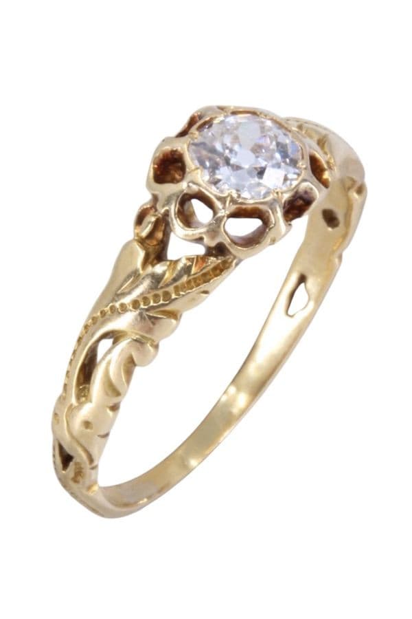 SOLITAIRE  DIAMANT 0.20 CARAT — vue 3