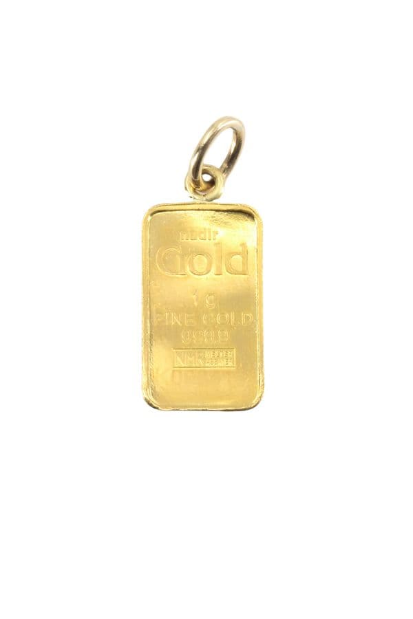 PENDENTIF LINGOTIN 1 GRAMME — vue 1