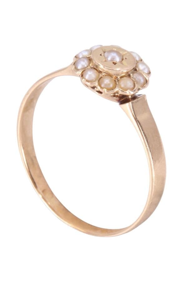 BAGUE PERLES NAPOLÉON III — vue 3