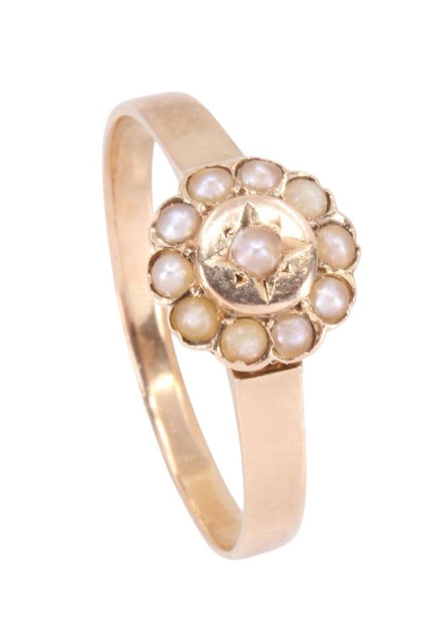 BAGUE PERLES NAPOLÉON III — vue 4