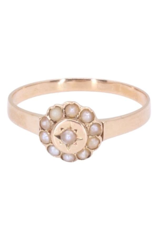 BAGUE PERLES NAPOLÉON III — vue 5