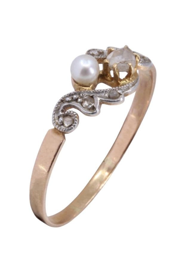 BAGUE ART-NOUVEAU — vue 3