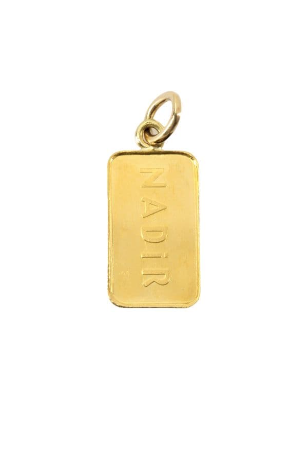 PENDENTIF LINGOTIN 1 GRAMME — vue 2
