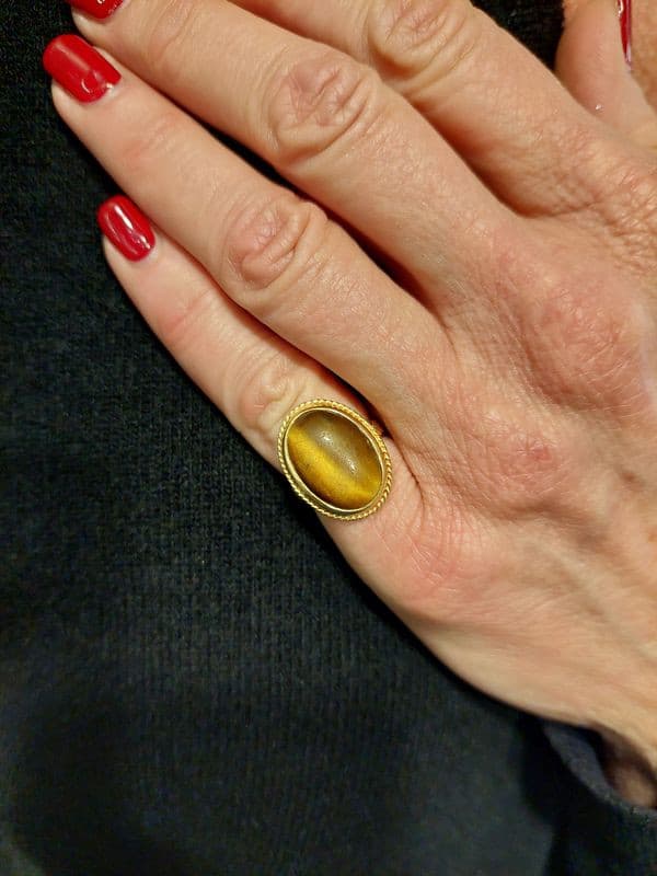 BAGUE ŒIL DE TIGRE — vue 2