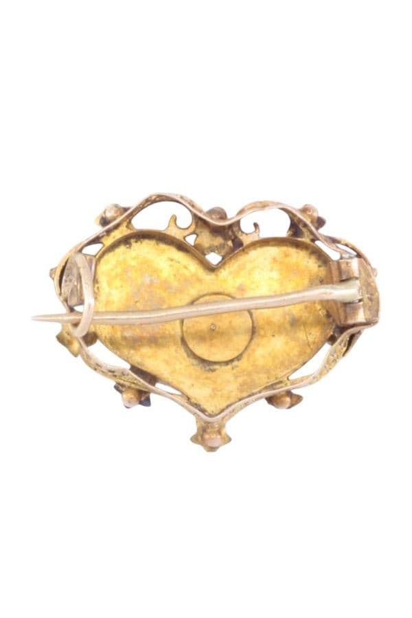 BROCHE CŒUR 3 ORS NAPOLÉON III — vue 3