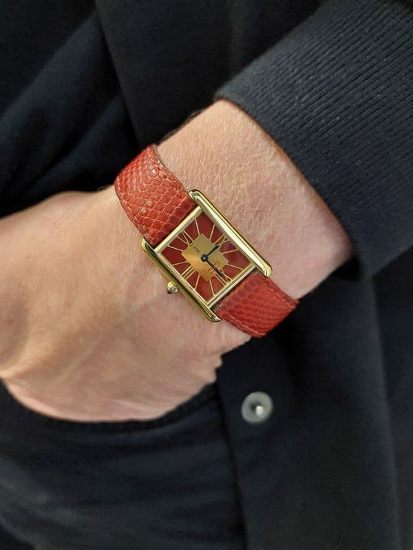 CARTIER TANK VERMEIL — vue 2