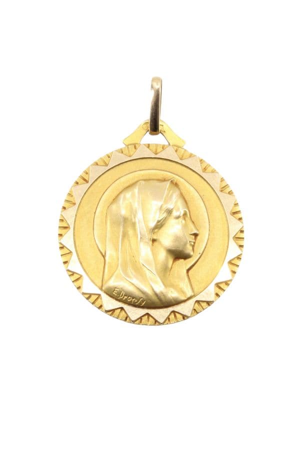 MÉDAILLE VIERGE SIGNÉE E.DROPSY — vue 1