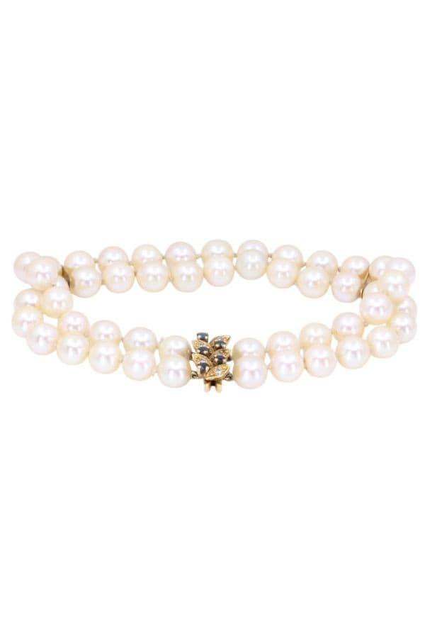 BRACELET PERLES DE CULTURE 2 RANGS — vue 1