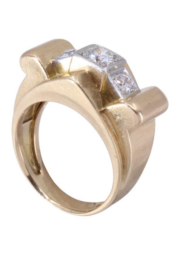 BAGUE TANK DIAMANTS — vue 5