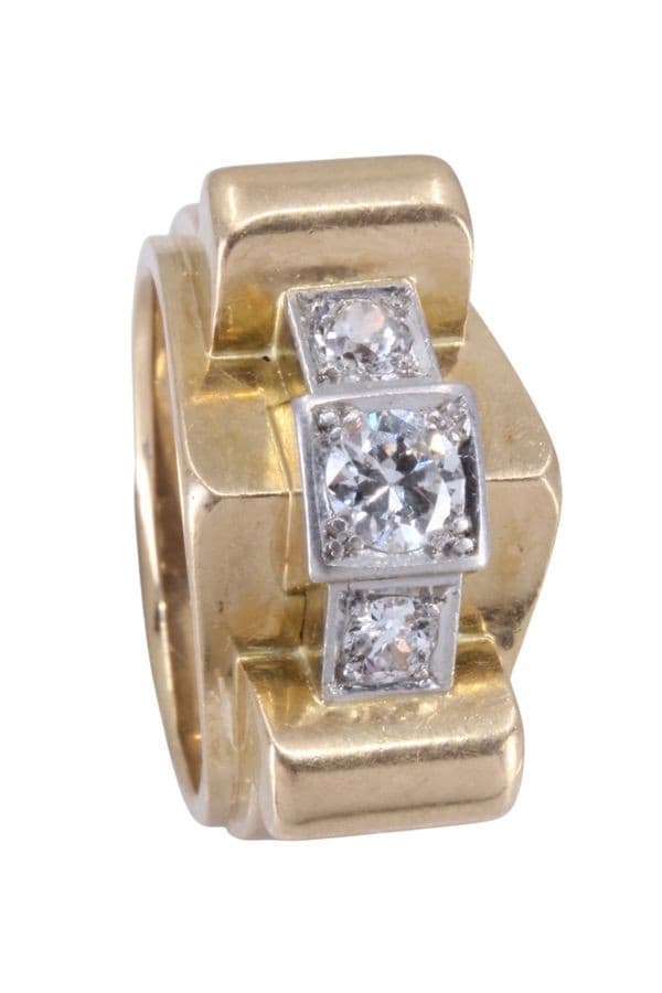 BAGUE TANK DIAMANTS — vue 4