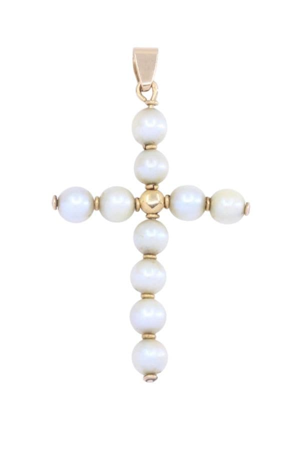 CROIX PERLES DE CULTURE — vue 3