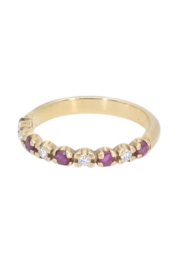 DEMI-ALLIANCE RUBIS ET DIAMANTS — vue 5