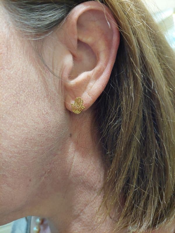 BOUCLES D'OREILLES MAIN DE FATMA — vue 2