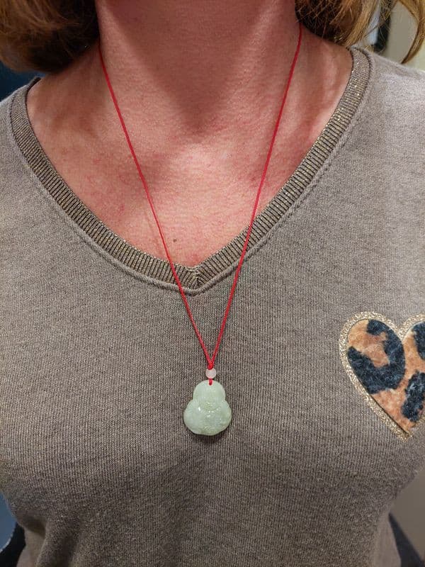 COLLIER BOUDDHA EN JADE — vue 2