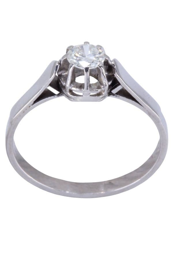 SOLITAIRE ANCIEN DIAMANT 0.28 CARAT — vue 1