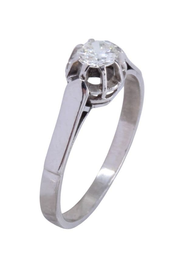 SOLITAIRE ANCIEN DIAMANT 0.28 CARAT — vue 3