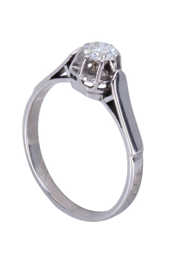 SOLITAIRE ANCIEN DIAMANT 0.28 CARAT — vue 5
