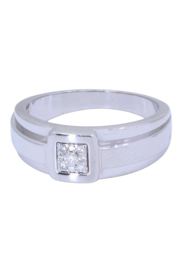 BAGUE MODERNE DIAMANTS — vue 6