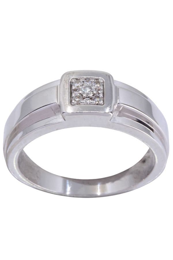 BAGUE MODERNE DIAMANTS — vue 1
