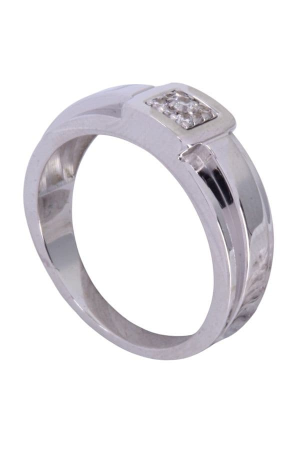 BAGUE MODERNE DIAMANTS — vue 5