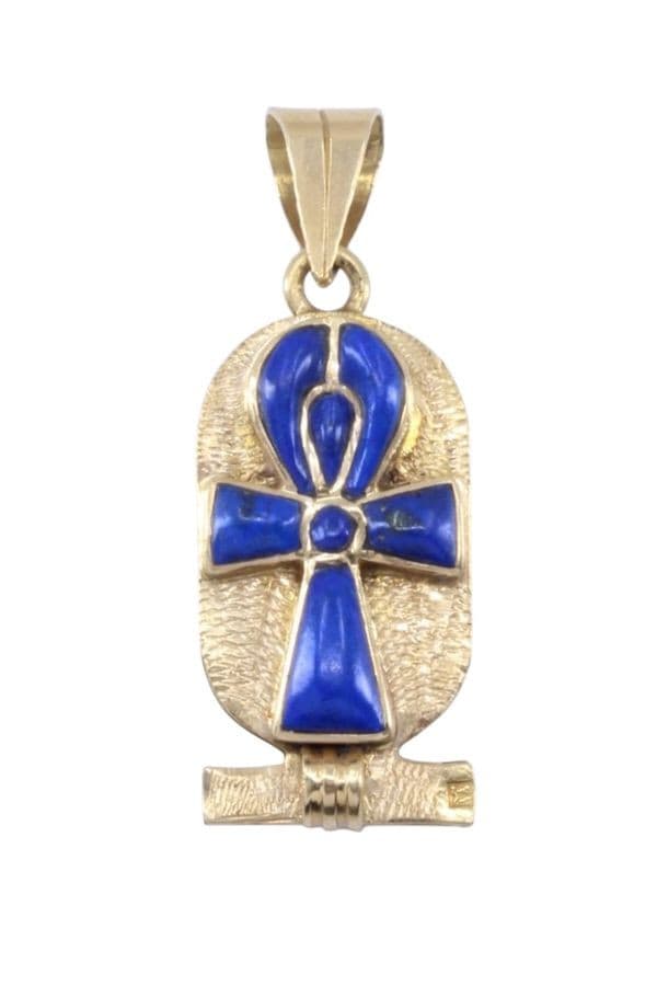 PENDENTIF CARTOUCHE ÉGYPTIEN — vue 1