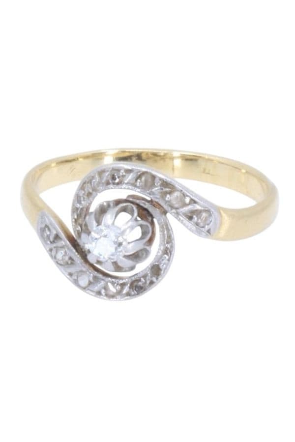 BAGUE TOURBILLON  ART-NOUVEAU — vue 6