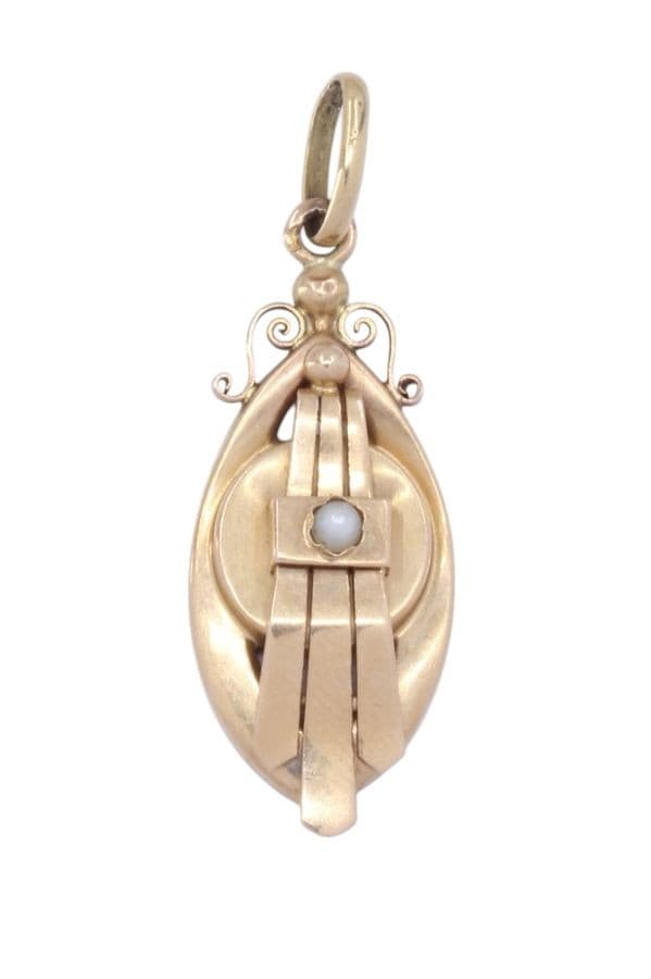 PENDENTIF PERLE NAPOLÉON III — vue 1