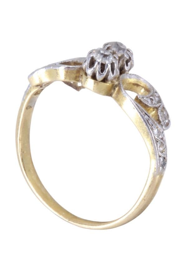 BAGUE DIAMANTS ART-NOUVEAU — vue 5
