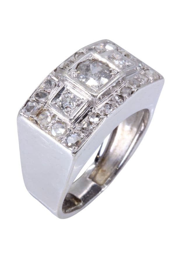 BAGUE TANK DIAMANTS — vue 4
