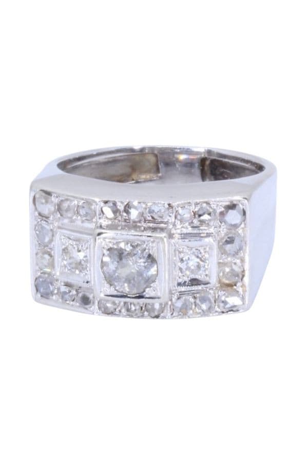BAGUE TANK DIAMANTS — vue 3