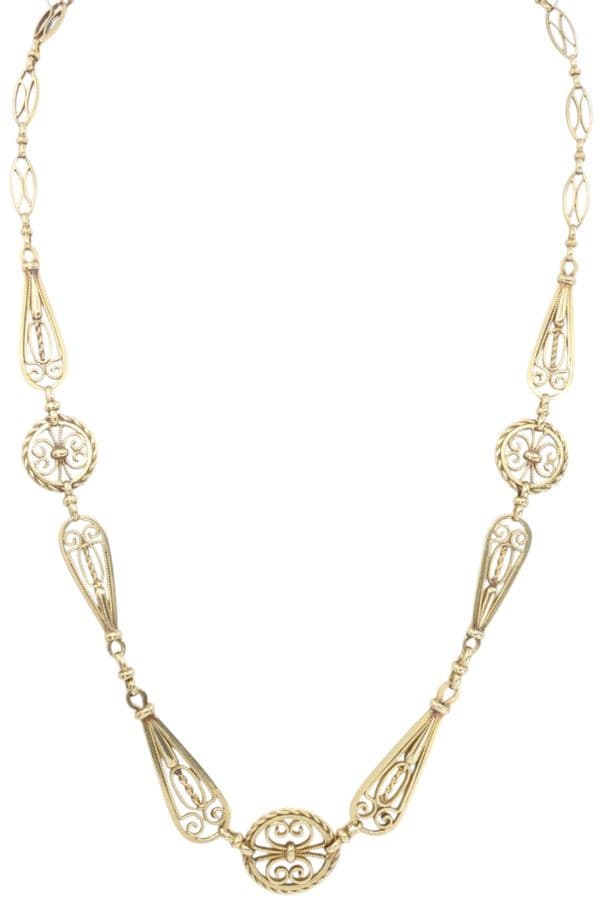 COLLIER FILIGRANE ANCIEN — vue 1