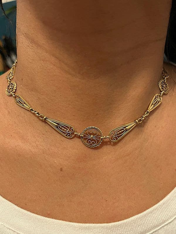 COLLIER FILIGRANE ANCIEN — vue 2