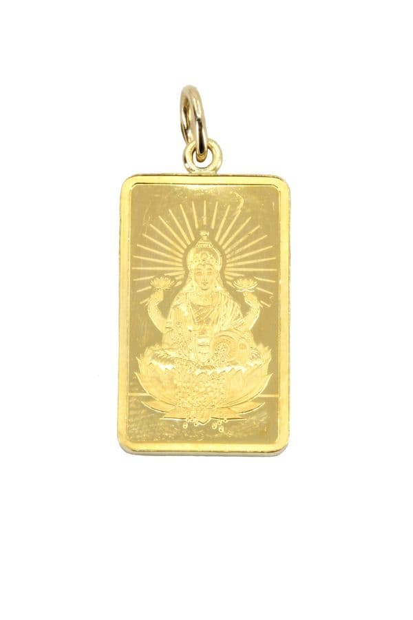 PENDENTIF LINGOTIN 5 GRAMMES " LAKSHMI" — vue 1